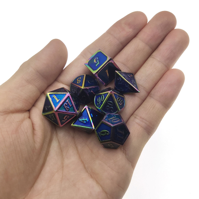 Multifunctional  Custom Polyhedron Dice Set Handcrafted Nontoxic Metal Polished
