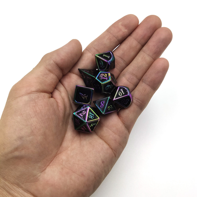 Dice Set Gold For Dungeons And Dragons Polyhedral Dazzling Practical Plating Sharp