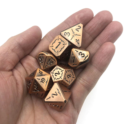 Bulk Rpg Dice Set Polyhedral Hand Polished Black Liquid Core Dice Nontoxic