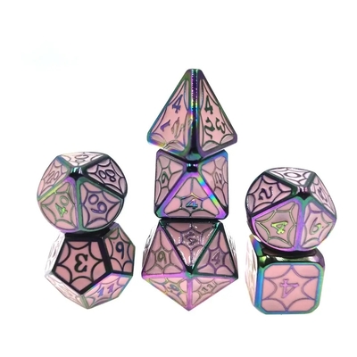 OEM Metal Dice Sets Nontoxic Bulk RP Hand Polyhedron For Savage World