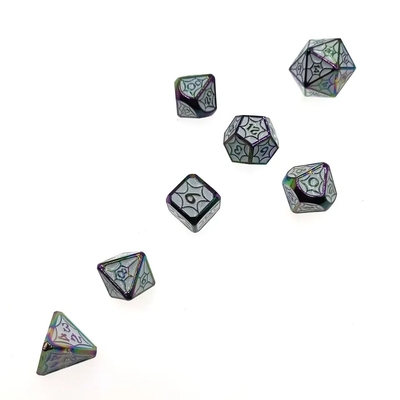 OEM Metal Dice Sets Nontoxic Bulk RP Hand Polyhedron For Savage World