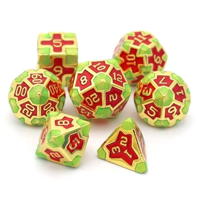 CE Precision RPG Polyhedron Dice Set OEM Nontoxic Bulk Alloy Material KTV Bar