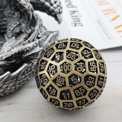 Hollow 100 Metal Dice Coc Running Group Board Game Dnd Giant Big