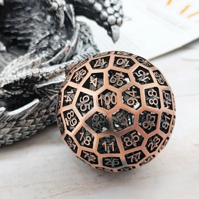 Hollow 100 Metal Dice Coc Running Group Board Game Dnd Giant Big