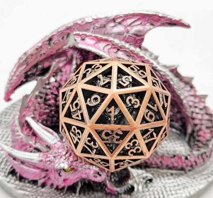 60D Macrobine Zinc Alloy Metal Dice Set Desktop Game Unique DND
