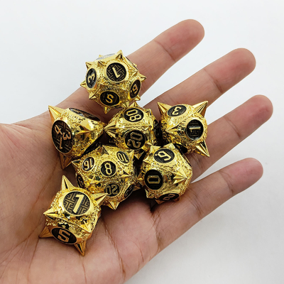 TRPG 16 Mm Polyfront DND Metal Dice Multi Color Custom Meteor Hammer