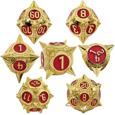 TRPG 16 Mm Polyfront DND Metal Dice Multi Color Custom Meteor Hammer