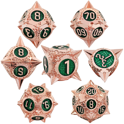 TRPG 16 Mm Polyfront DND Metal Dice Multi Color Custom Meteor Hammer