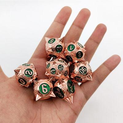 TRPG 16 Mm Polyfront DND Metal Dice Multi Color Custom Meteor Hammer