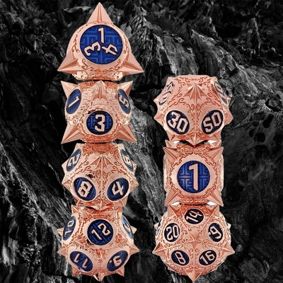 TRPG 16 Mm Polyfront DND Metal Dice Multi Color Custom Meteor Hammer