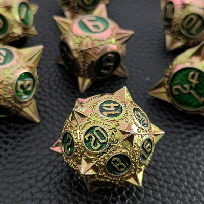 TRPG 16 Mm Polyfront DND Metal Dice Multi Color Custom Meteor Hammer