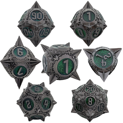 Retro Copper Meteor Hammer Metal Dice Dragon And Dungeon DND RPG D20