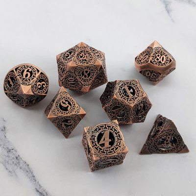 Back To Metal Dice Set Kusalukono Multi Facial COC DND RPG Dice