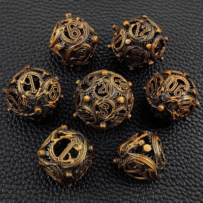 Longkong Circle Metal Dice Set DND Dungeon And Multi -Noodle RPG Chessboard Game