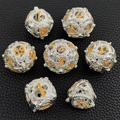 Longkong Circle Metal Dice Set DND Dungeon And Multi -Noodle RPG Chessboard Game