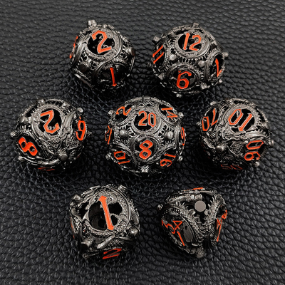 Longkong Circle Metal Dice Set DND Dungeon And Multi -Noodle RPG Chessboard Game