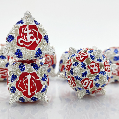 Polyhedral Metal Hollow Dice RPG Role Playing DND Dungeons And Dragons Tabletop Game