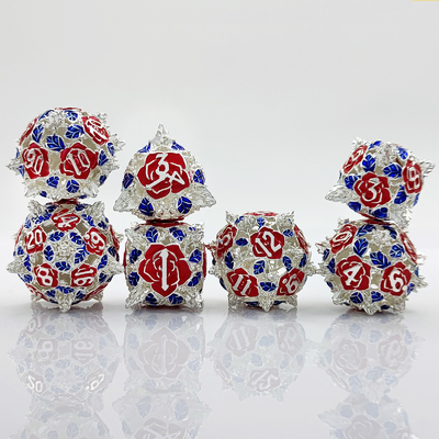 Polyhedral Metal Hollow Dice RPG Role Playing DND Dungeons And Dragons Tabletop Game