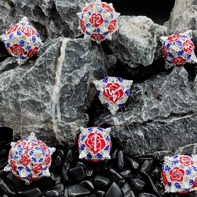 Polyhedral Metal Hollow Dice RPG Role Playing DND Dungeons And Dragons Tabletop Game