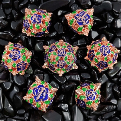 Polyhedral Metal Hollow Dice RPG Role Playing DND Dungeons And Dragons Tabletop Game