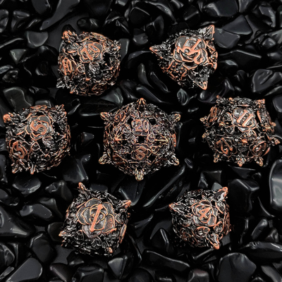 Polyhedral Metal Hollow Dice RPG Role Playing DND Dungeons And Dragons Tabletop Game