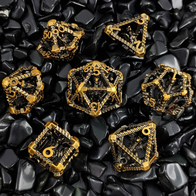 Hollow Multi -Noodle Metal Dice Flying Dragon Dungeon And Dragon DND