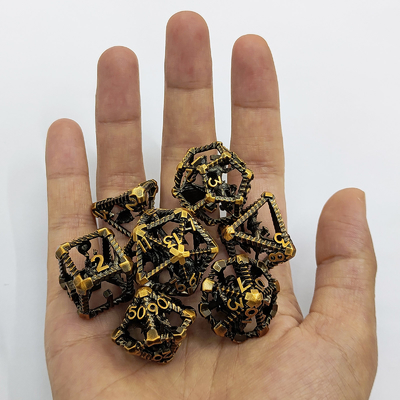 Hollow Multi -Noodle Metal Dice Flying Dragon Dungeon And Dragon DND