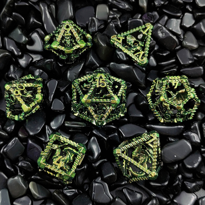 Hollow Multi -Noodle Metal Dice Flying Dragon Dungeon And Dragon DND