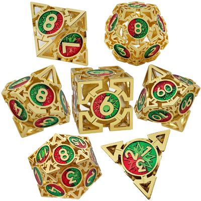 Arrow Hollow Metal Dice Suit Multi -Faceted DND Dungeon And Dragon