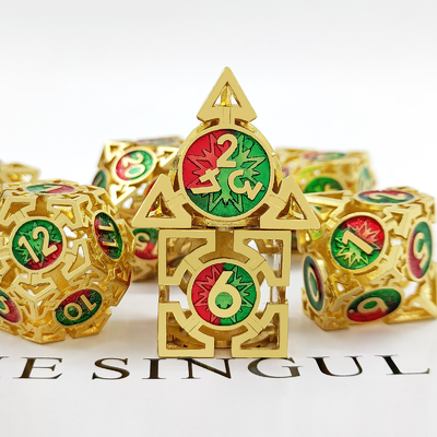 Arrow Hollow Metal Dice Suit Multi -Faceted DND Dungeon And Dragon