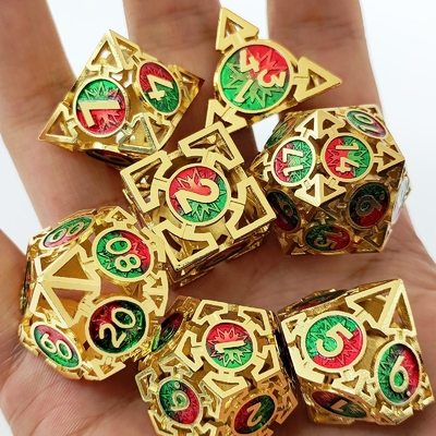 Arrow Hollow Metal Dice Suit Multi -Faceted DND Dungeon And Dragon