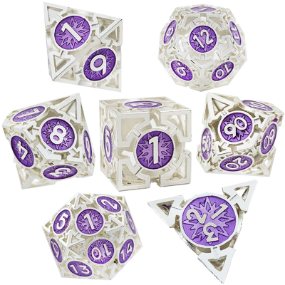 Arrow Hollow Metal Dice Suit Multi -Faceted DND Dungeon And Dragon