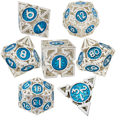 Arrow Hollow Metal Dice Suit Multi -Faceted DND Dungeon And Dragon