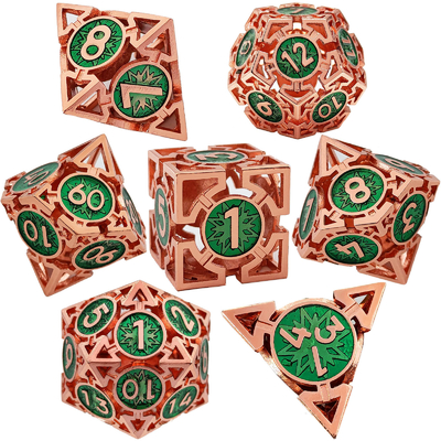Arrow Hollow Metal Dice Suit Multi -Faceted DND Dungeon And Dragon