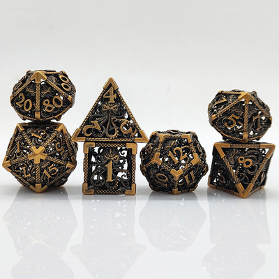 Octopus Hollow Metal Multi Face Dice Set Budemen Dungeon And Dragon DND