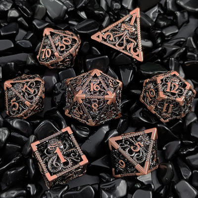 Octopus Hollow Metal Multi Face Dice Set Budemen Dungeon And Dragon DND