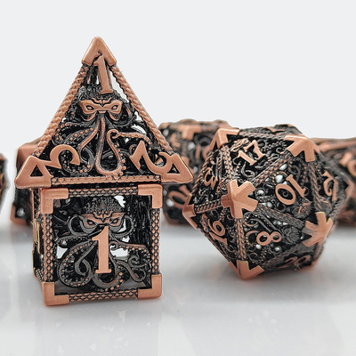 Octopus Hollow Metal Multi Face Dice Set Budemen Dungeon And Dragon DND