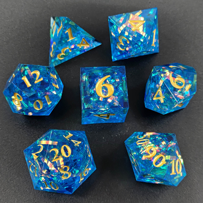 Color Strip Multi Faceted Resin Dice Gate Dungeon And Dragon DND#COC