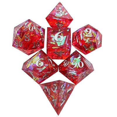 Color Strip Multi Faceted Resin Dice Gate Dungeon And Dragon DND#COC
