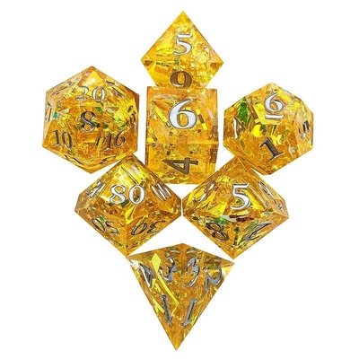 Color Strip Multi Faceted Resin Dice Gate Dungeon And Dragon DND#COC