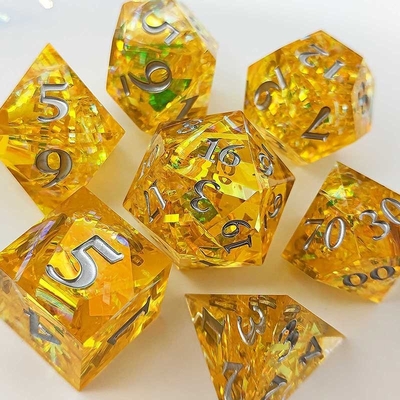 Color Strip Multi Faceted Resin Dice Gate Dungeon And Dragon DND#COC