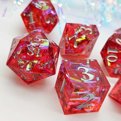 Color Strip Multi Faceted Resin Dice Gate Dungeon And Dragon DND#COC