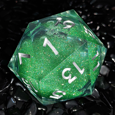 20D Single Resin Running Sand Dice Set Cruzu'S Call RPG#DND#Coc