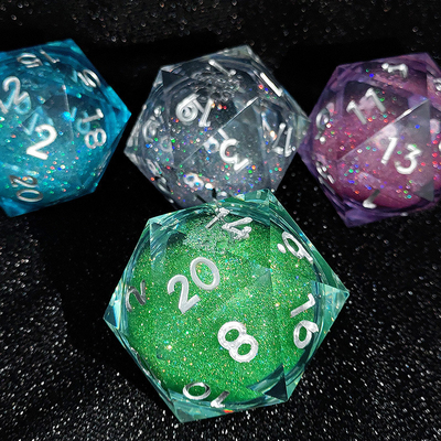 20D Single Resin Running Sand Dice Set Cruzu'S Call RPG#DND#Coc
