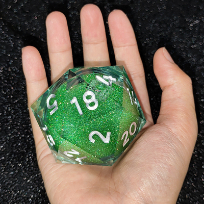 20D Single Resin Running Sand Dice Set Cruzu'S Call RPG#DND#Coc