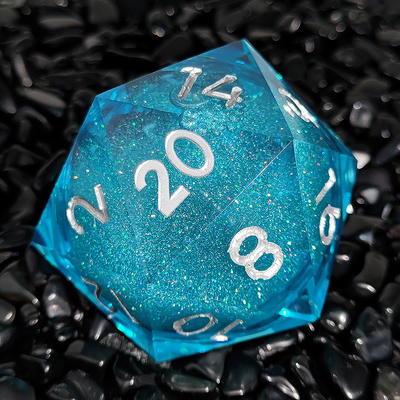 20D Single Resin Running Sand Dice Set Cruzu'S Call RPG#DND#Coc