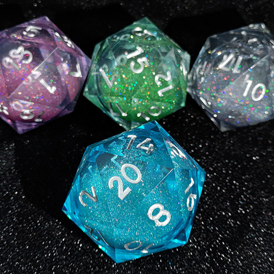 20D Single Resin Running Sand Dice Set Cruzu'S Call RPG#DND#Coc