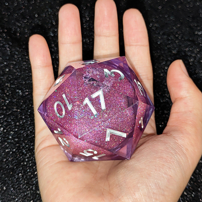 20D Single Resin Running Sand Dice Set Cruzu'S Call RPG#DND#Coc