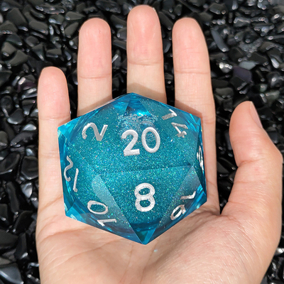 20D Single Resin Running Sand Dice Set Cruzu'S Call RPG#DND#Coc