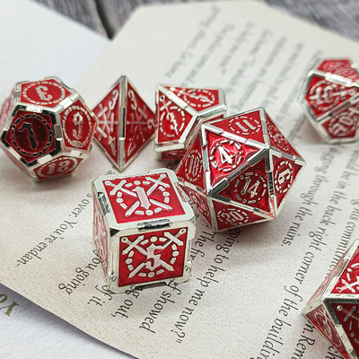 Sword Metal RPG Dice Hand Polished Cruzu Dungeon And Long DND#